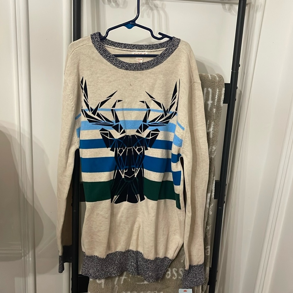 Youth cat and jack deer sweater